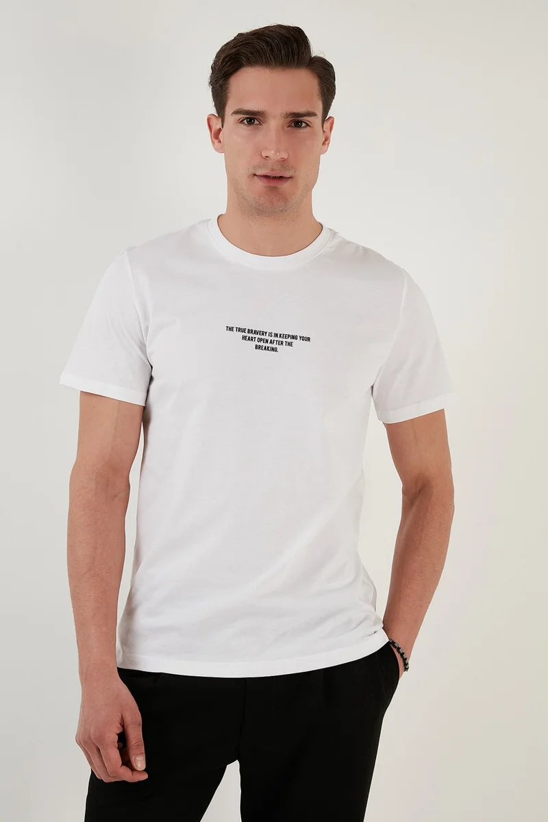 Buratti Cotton Regular Fit Crew Neck T Shirt Men's T Shirt 5902624