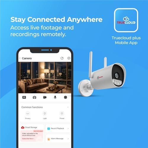 Trueview 3mp 1296p HD All Time Color 4G Sim Based Bullet CCTV Security Camera for Home, Shop, Office, Farm, and Construction Site | IP66 Waterproof Rating | with 9 IR LED - Image 5