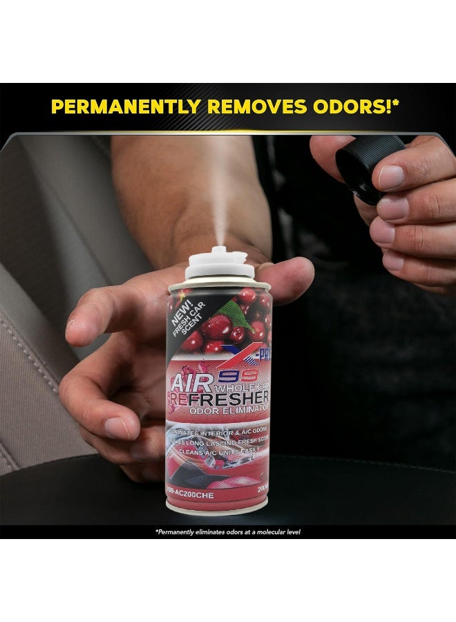 X Pro 99 X-PRO X99 - AC200CHE Whole Car Refresher Cherry Odor Eliminator Spray 200ml, Fresh Car Scent Air Refresher for Car Interior, AC Vent Cleaner, Long Lasting Cabin Freshener, Interior Odor Remover Aerosol - - Image 4