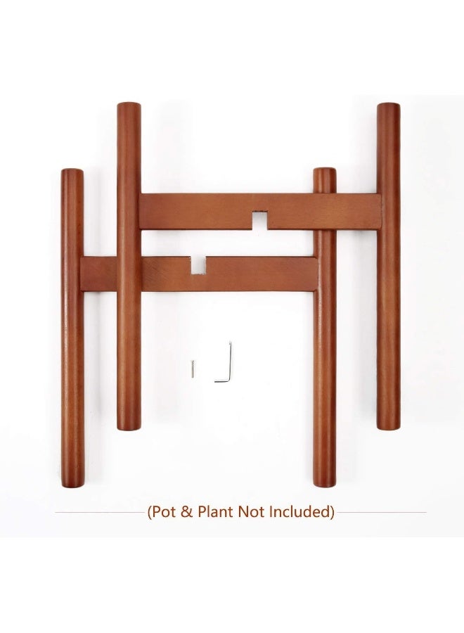 Horoof Market Horoof Home® Modern Wooden Plant Stand, 30x30x30 cm, brown Finish – Sleek and Minimalistic Design for Indoor Planters - Image 5