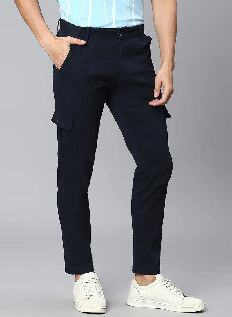 Hubberholme Navy Pants For Men