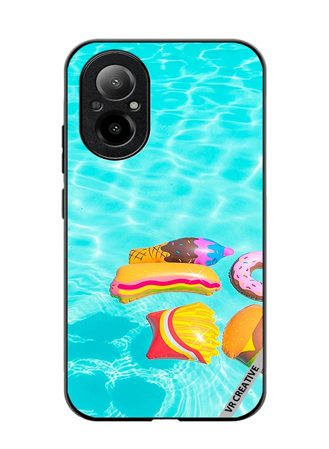 VR CREATIVE Protective Case Cover For Realme C67 4G Food Chill Design Multicolour - Image 1