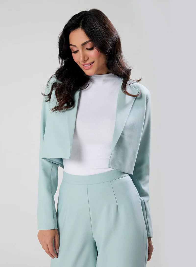 Zigzag  Crop Oversized Formal Blazer for Women | Best Price UAE