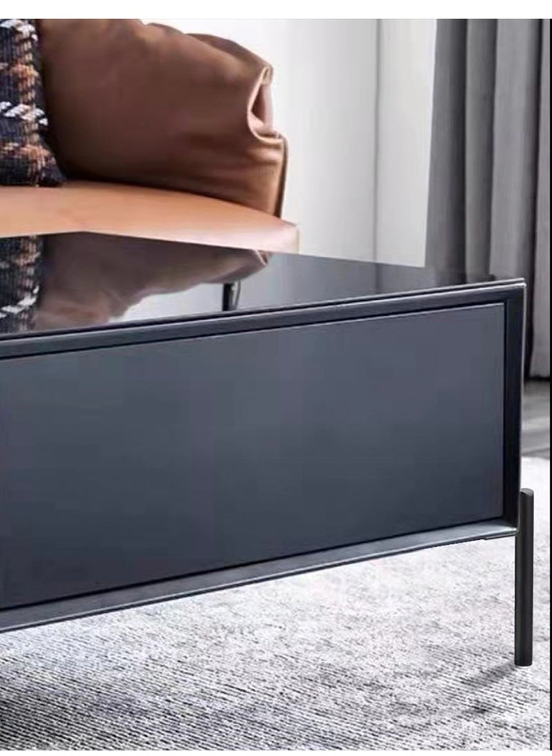 Hanghaijia - Metal Furniture Legs Black Heavy Duty Foot with Rubber Pads for Coffee Table Bench Couch Dresser Desk TV Cabinet Cupboard Replacement DIY Support Feet Set of 4 - Image 1