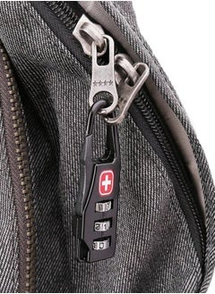 Generic 3-Combination Travel Suitcase Code Lock Compatible with Swiss gear bags Black/Silver  - Image 3