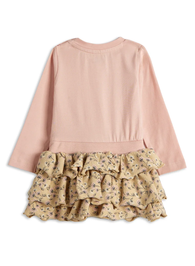 Dirkje Dirkje Pink Frill Dress with matching hair band