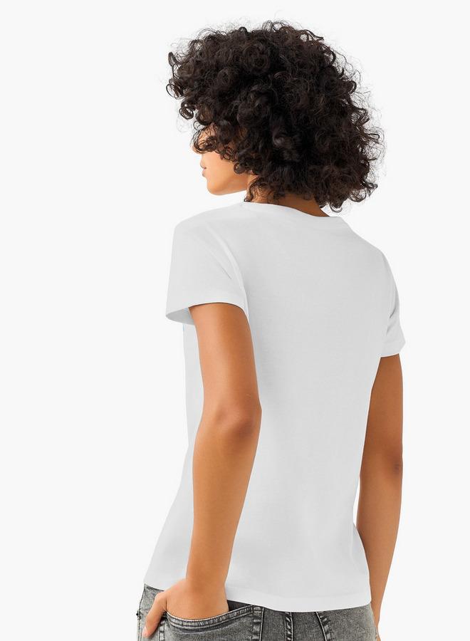 SP Characters Regular Fit Cotton T-shirt with Kuromi Print - Image 4