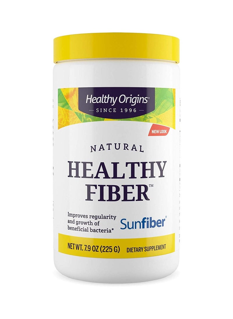 Healthy Origins Healthy Fiber Improves Regularity and Growth of Beneficial Bacteria Dietary Supplement - 225 grams net wt. 7.9 oz  - Image 1