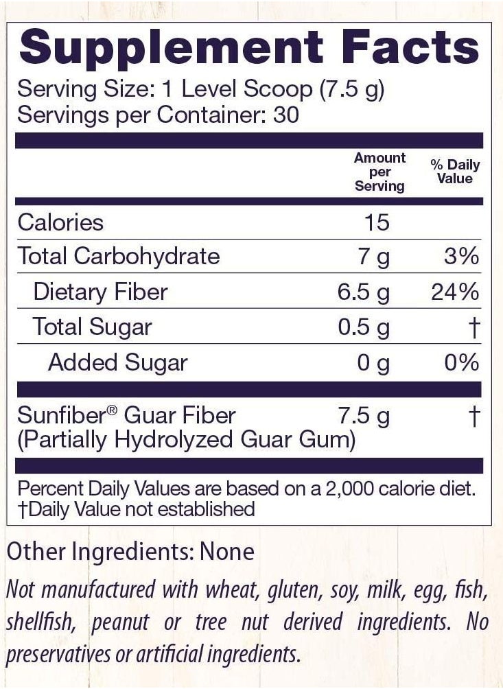 Healthy Origins Healthy Fiber Improves Regularity and Growth of Beneficial Bacteria Dietary Supplement - 225 grams net wt. 7.9 oz  - Image 4