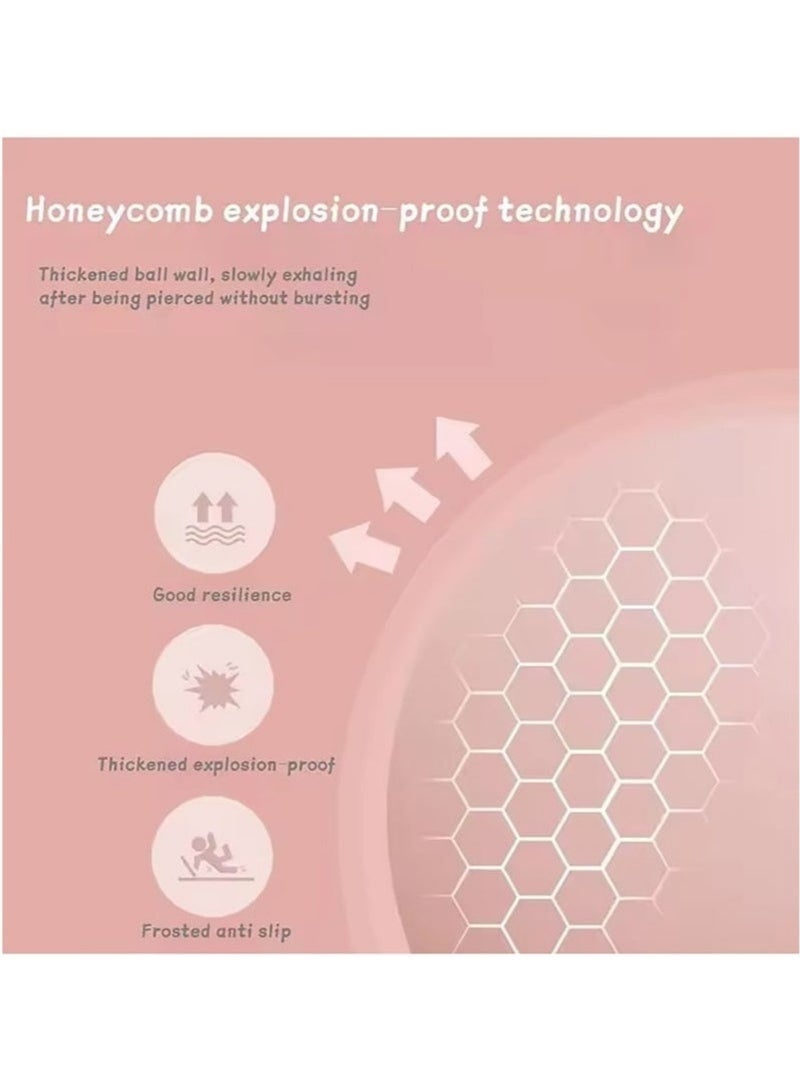 كرة بيلاتيس سميكة مقاومة للانفجار، كرة يوغا صغيرة (25 سم/9.84 بوصة)، مناسبة لتشكيل الجسم، وتدريب التوازن الحسي، غير مهواة. - Image 4