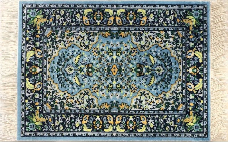 Inusitus Trendy widespread design Carpet Coasters, Set 4 Turkish Rug Style Table Drink mats, Absorbent Kitchen and Dining Accessories, Spill & drip Protection Multi-use upgraded craftsmanship - Image 3