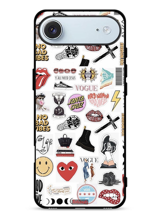 Tolwak Apple iPhone Air Protective Case Cover No Bad Vibes Stickers - Image 1