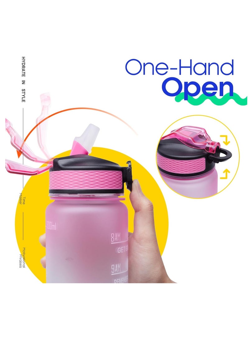 1 Liter Portable Sporting Water Bottle With Straw Eglantine - Image 5