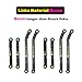 RampCrab High Clearance 4 Links Set for AX24 Front Rear Extend 6mm Brass Links Set Upgrade Parts for AX24 XC1 124 RC Crawler Car Upgrade Accessories - Image 3