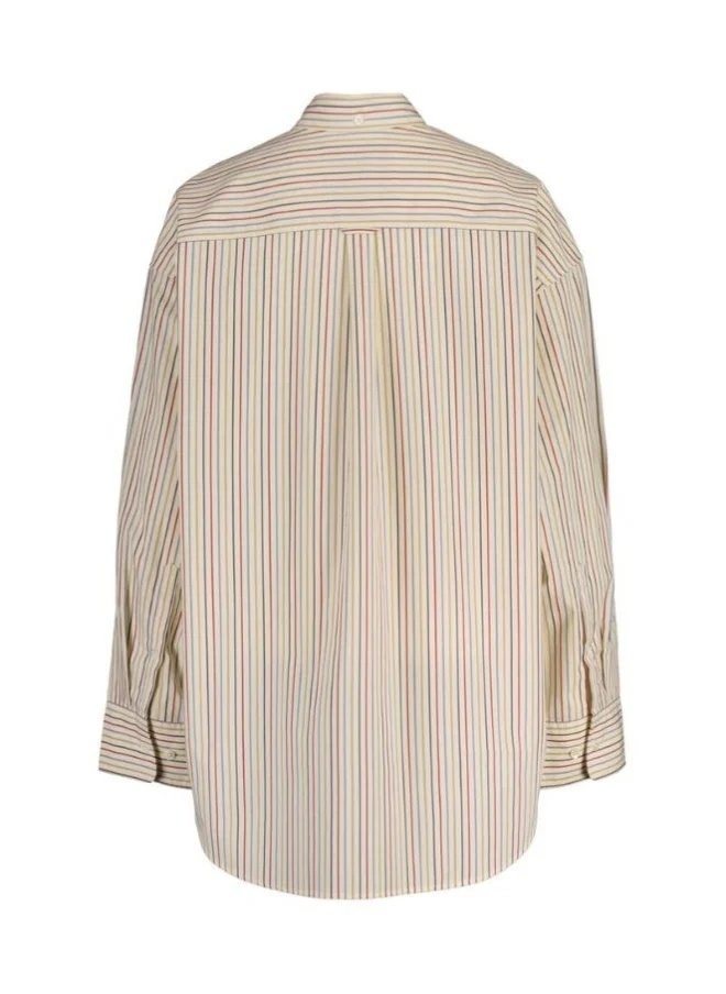 غانت Gant Oversized Striped Poplin Shirt