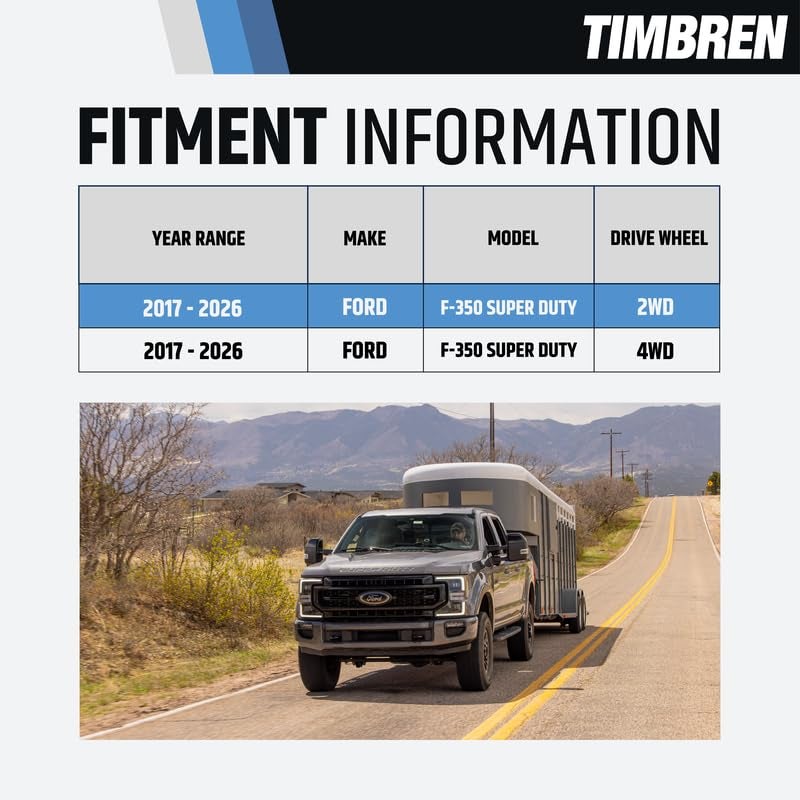Timbren FR350SDJ SES Rear Suspension Enhancement System - 8,600 lb Load Support | Progressive Load Stability & Zero Maintenance Reliability | Levels Truck, Reduces Sag, Roll & Sway | DIY Install - Image 4