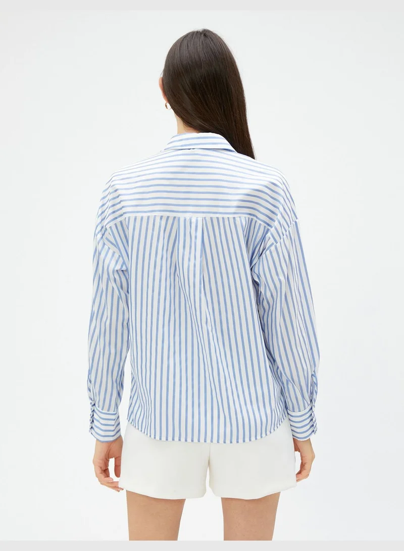 KOTON Long Sleeve Relax Fit Shirt