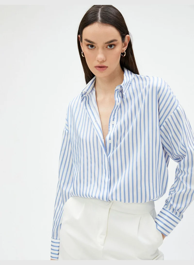 KOTON Long Sleeve Relax Fit Shirt