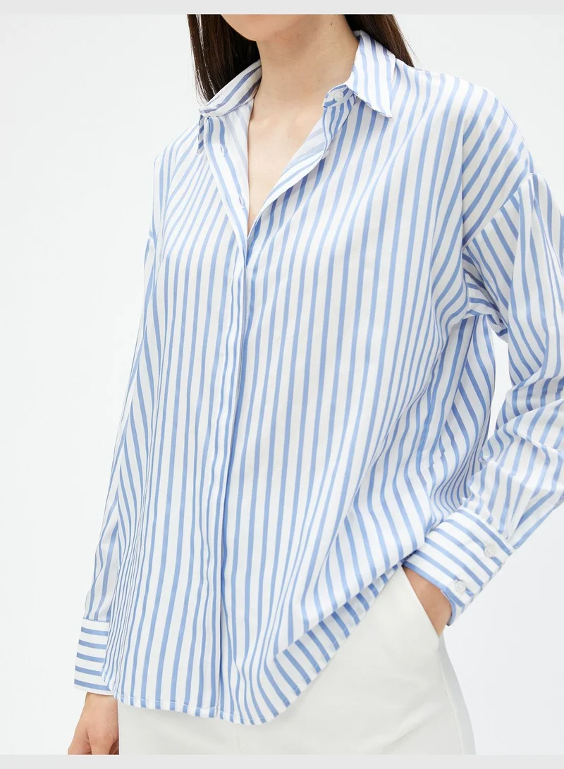 KOTON Long Sleeve Relax Fit Shirt