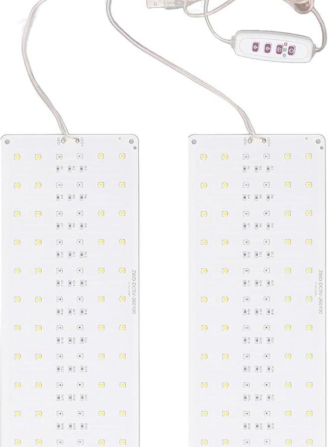Double Head USB 5V Panel Grow Light Wide Coverage With 8H 12H 16H Timer For Home Under Cabinet - Image 2