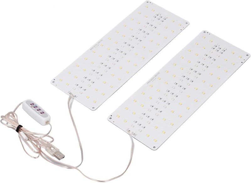 Double Head USB 5V Panel Grow Light Wide Coverage With 8H 12H 16H Timer For Home Under Cabinet - Image 4