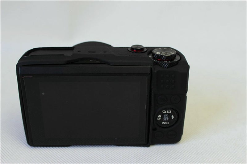 BolinUS G7 X Mark II Case, BolinUS Fullbody Ultra-Thin Lightweight Rubber Soft Silicone Case Bag Cover for Canon PowerShot G7 X Mark II -Black - Image 5