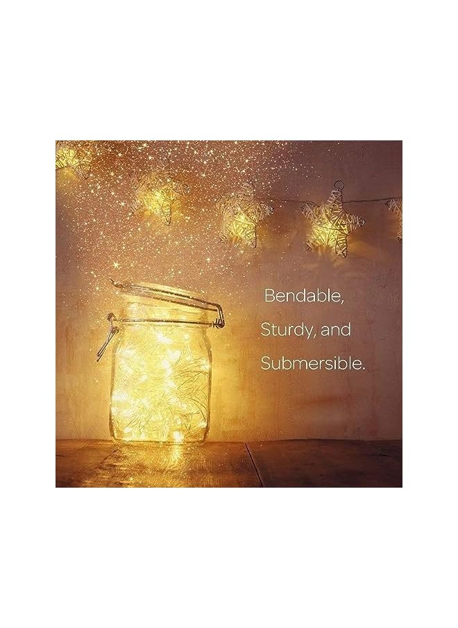 The Bros LED Fairy String Lights, 10Ft/3M 30leds Firefly String Lights Garden Home Party Wedding Festival Decorations Crafting Battery Operated Lights(Warm White)  - Image 2