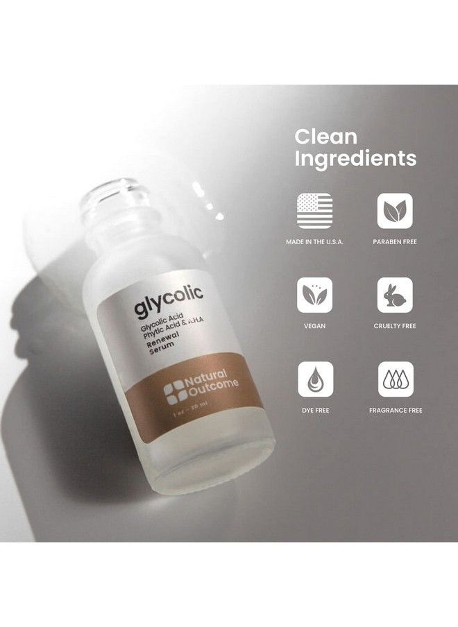 natural outcome Glycolic Acid / Aha 12% Renewal Serum | Antiaging Exfoliating Facial Serum | Increases Cell Turnover Leaving Behind Smoother Skin | Clarifies Acne And Rejuvenates Skin | 1 Oz  - Image 5