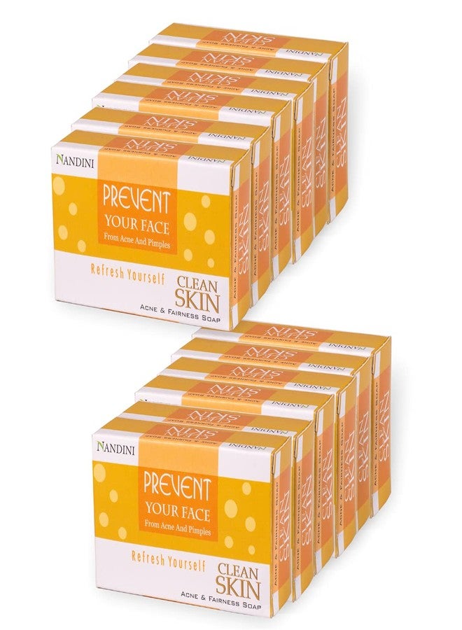 Nandini Clean Skin Acne and Fairness Soap, 75g (pack of 12) - Image 2