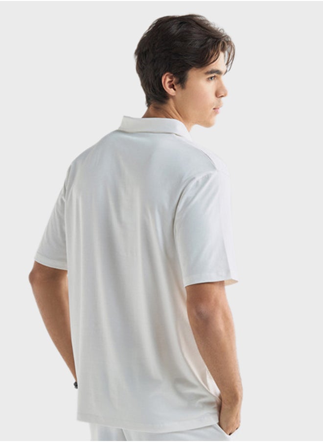 FAV - Logo Detailed Short Sleeve Polo Shirt - Image 1