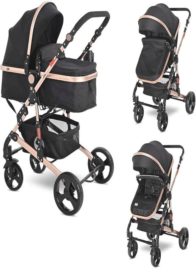 Belecoo 2-in-1 Luxury Baby Stroller H321 – Convertible Travel System from Newborn to Toddler, Stylish & Comfortable Design