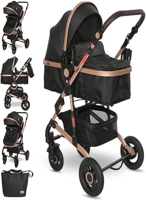 Belecoo 2-in-1 Luxury Baby Stroller H321 – Convertible Travel System from Newborn to Toddler, Stylish & Comfortable Design