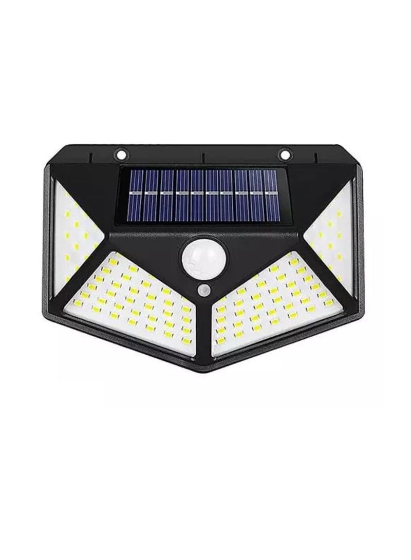 Yuwell Pack Of 4 Pcs 100 Led Solar Outdoor Light Solar Motion Sensor Security Lights With 3 Lighting Modes Wireless Solar Wall Lights Waterproof Solar Powered Lights For Garden Home And Garage Use Black - Image 2