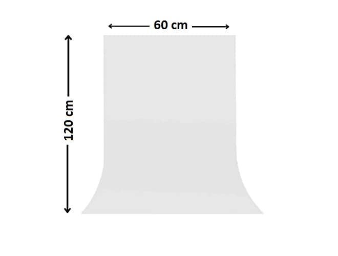 Smiledrive Photography Background Sheets - Backdrop Sheets 60 x 120 cm Waterproof Wrinklefree PVC Material (White) - Image 2