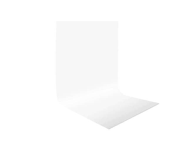 Smiledrive Photography Background Sheets - Backdrop Sheets 60 x 120 cm Waterproof Wrinklefree PVC Material (White) - Image 1