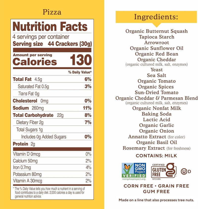 Simple Mills Pop Mmms Pizza Baked Snack Crackers, Gluten Free, 4 Ounce - Image 2