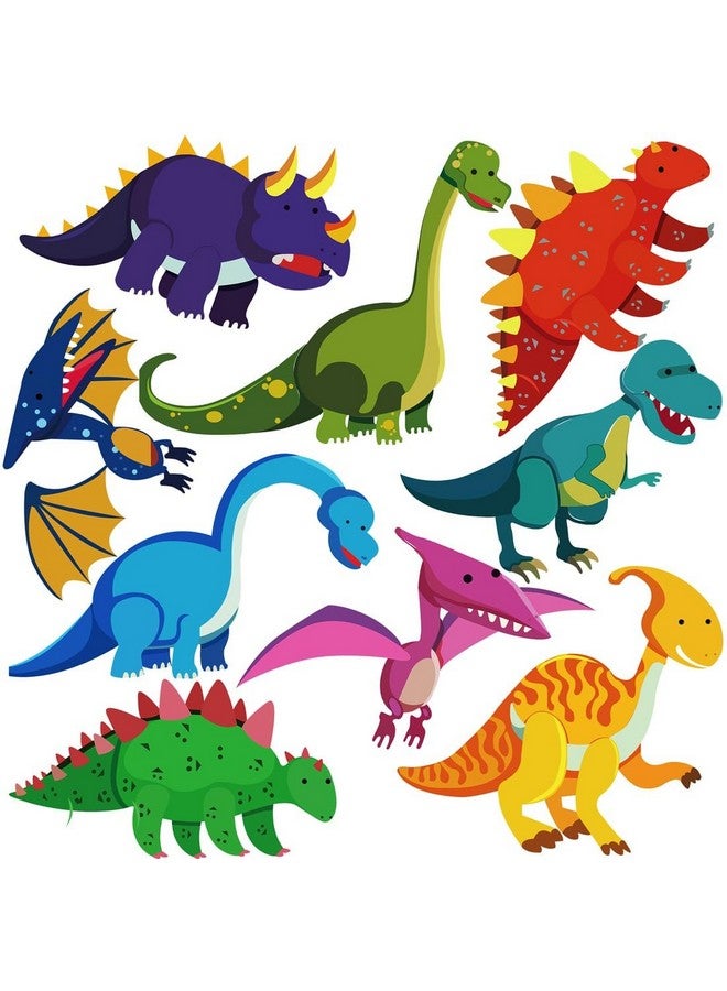 DEKOSH ملصقات حائط ديناصور ديكوش لتزيين غرفة الأطفال | ملصقات حائط ملونة من تي-ريكس من عالم الديناصورات للأطفال في غرفة النوم، غرفة اللعب - Image 1