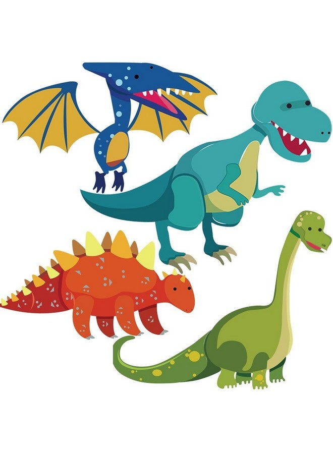 DEKOSH ملصقات حائط ديناصور ديكوش لتزيين غرفة الأطفال | ملصقات حائط ملونة من تي-ريكس من عالم الديناصورات للأطفال في غرفة النوم، غرفة اللعب - Image 5
