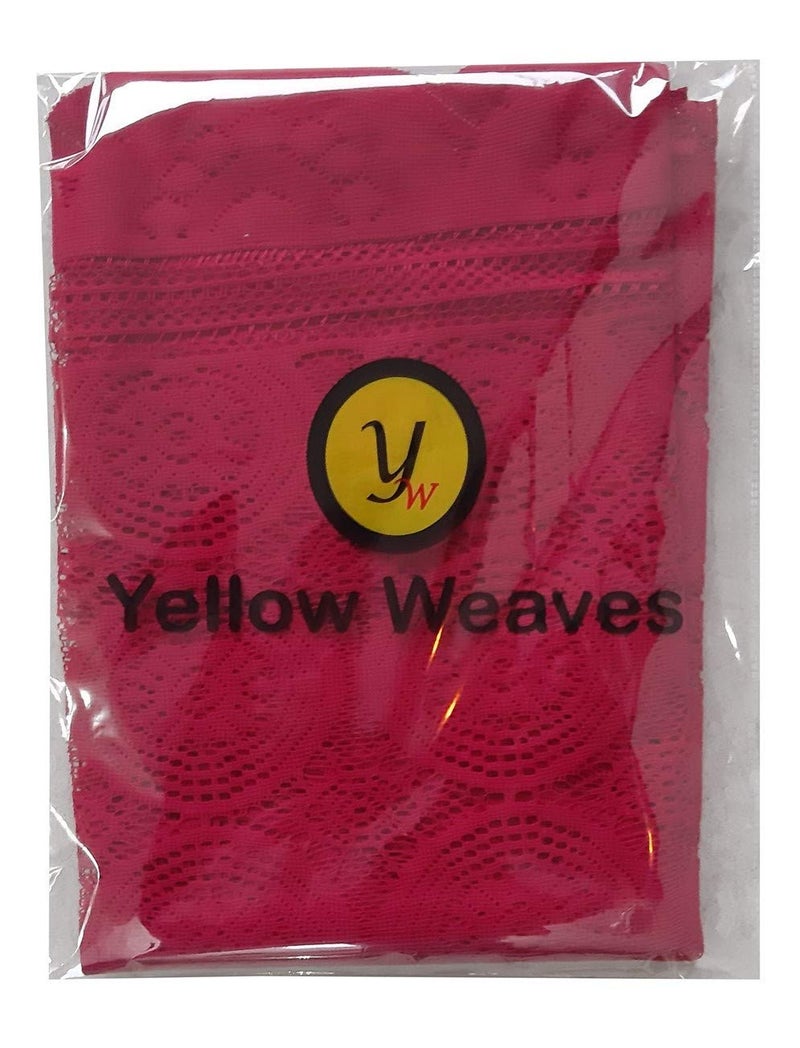Yellow Weaves Designer Dining Table Cover Net Fabric 60 X 90 Inches -Maroon - Image 5