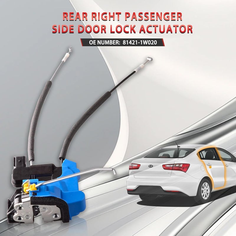 Predep Rear Passenger Side Door Lock Actuator for Kia Rio 2012-2017 - Image 2