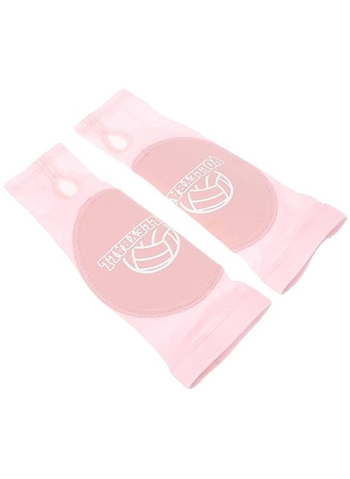 KASTWAVE 1 Pair Volleyball Arm Sleeves Passing Forearm Sleeves with Protection Pad/Thumbhole Arm Sleeves for Girls Boys Kids Youth Volleyball Training Protect Arms from Sting  - Image 1