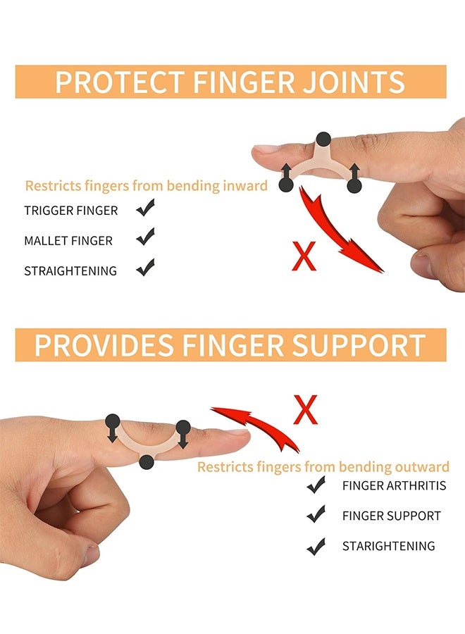 5PCS Oval Finger Splints, Oval Trigger Finger Splint for Trigger/ Mallet/ Arthritis/ Straightening, Trigger Finger Brace for Thumb Middle Pinky or Ring Finger -Size 6, 7, 8, 9, 10 - Image 4