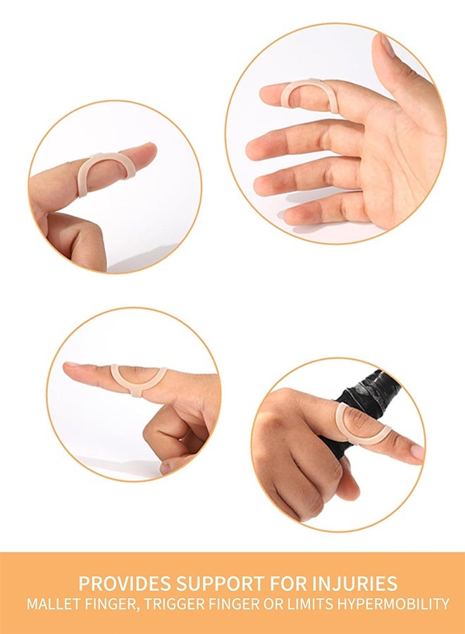 5PCS Oval Finger Splints, Oval Trigger Finger Splint for Trigger/ Mallet/ Arthritis/ Straightening, Trigger Finger Brace for Thumb Middle Pinky or Ring Finger -Size 6, 7, 8, 9, 10 - Image 5