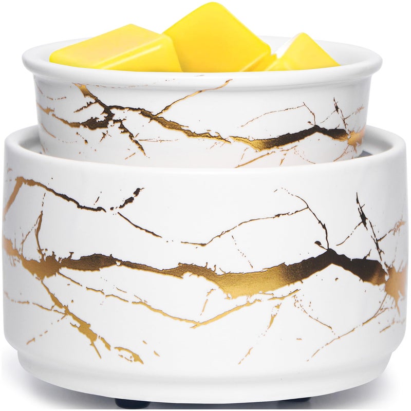 PALANCHY Wax Melt Warmer Ceramic 3-in-1 Oil Burner Electric Candle Wax Warmer Burner Melter Fragrance Warmer for Scented Waxs Home Office Bedroom Aromatherapy Gift & Decor - Image 1