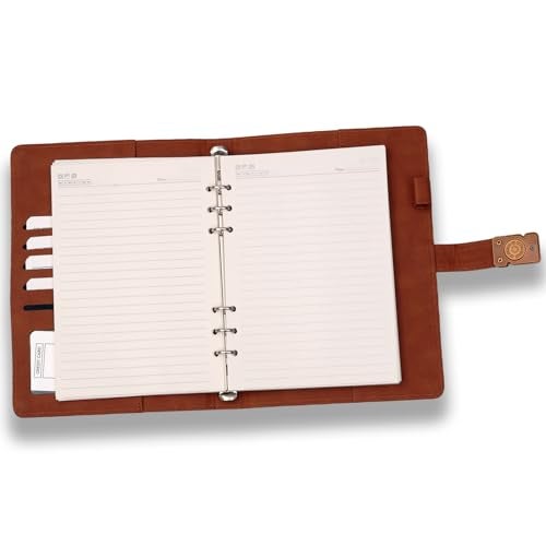 COI Brown Undated Organizer Notebook & Productivity Diary Daily Planner, Weekly & Monthly Life Journal, with Pen - Image 4
