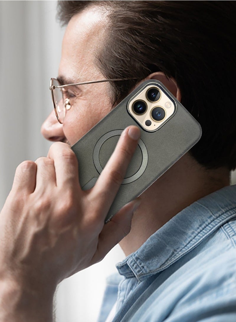 CATANES iPhone 13 Pro Max Leather Case 2 Pack, 1 Case 1 Screen Protector, Compatible with Magsafe, Vintage Aesthetic, Comfort Grip, Camera Bump Frame - Image 2