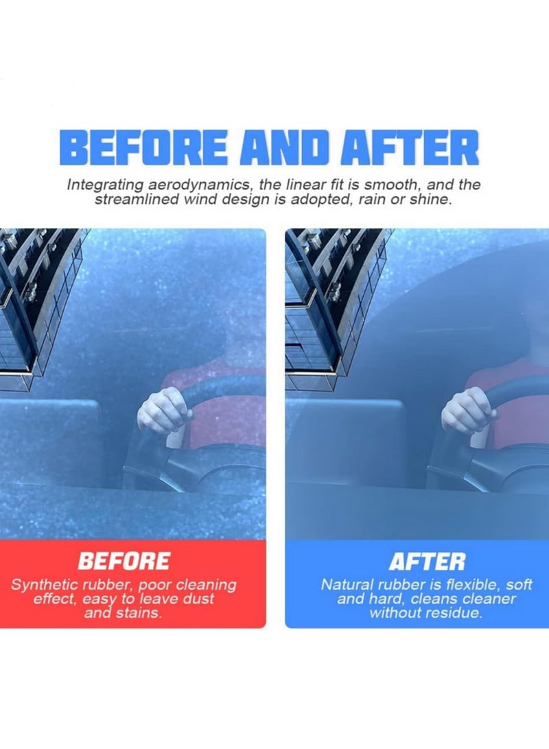 4PCS 32Inch Car Wiper Rubber Refill Blades Soft Windshield Wiper Insert Strips DIY Adjustable Boneless Wiper Replacement Universal Fit for Most Vehicles Can Be Cut to Size - Image 5