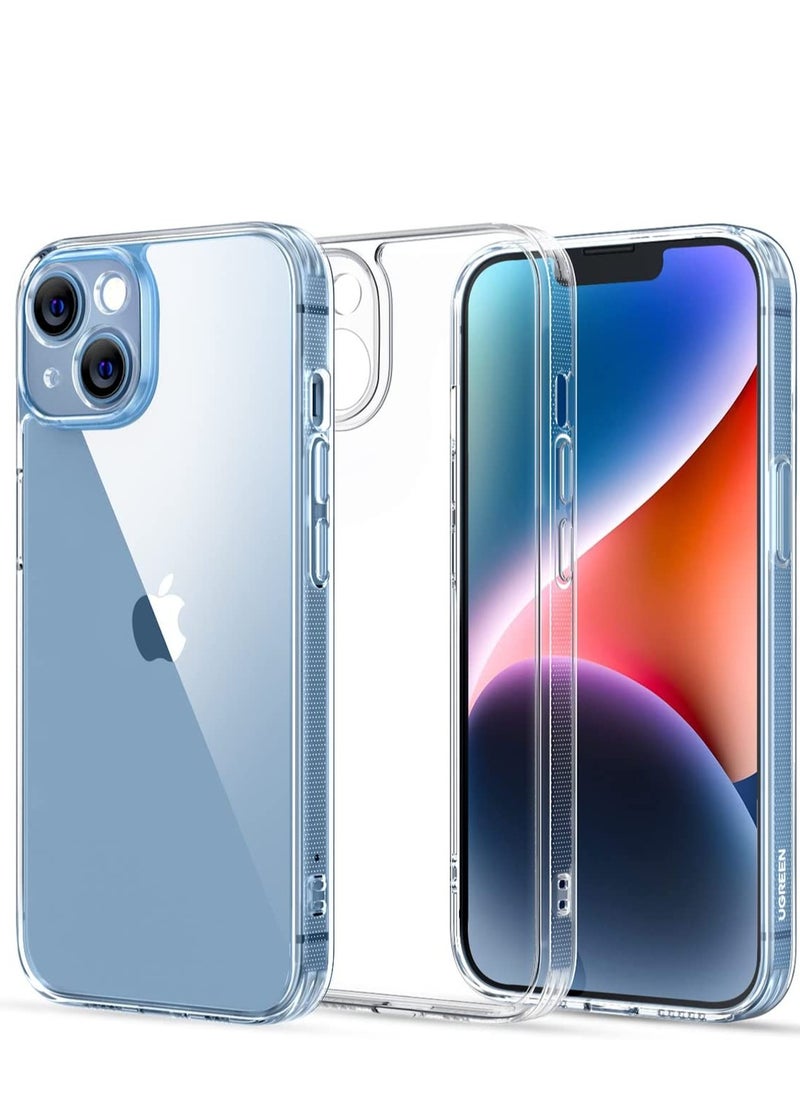 glassology iPhone 14 Plus 6.7 Inch Ultra Slim Case, Soft TPU Material with 4 Corners Bumper, Shockproof Protection Anti-Scratch Anti-Drop Clear TPU Clear Case with Tempered Glass screen protector  - Image 2