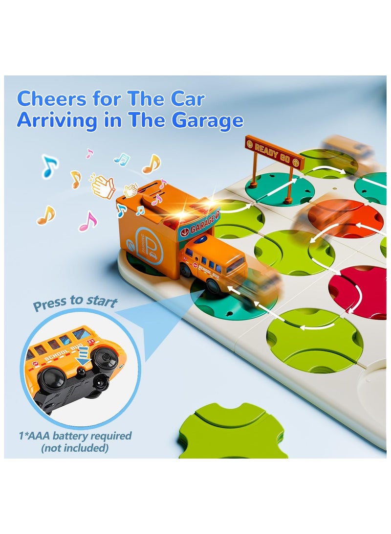 Zikra Kids Toys STEM Puzzles Board Games - Logic Road Builder Brain Teasers Puzzles, Kids Educational Toys for 3 to 4 5 6 7 Boys Girls - Montessori Toys Road Builder Kits for Ages 4-8 Birthday Gifts - Image 4