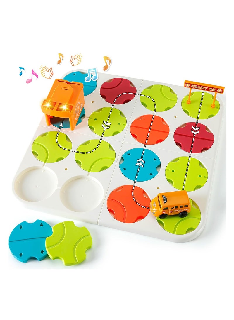 Zikra Kids Toys STEM Puzzles Board Games - Logic Road Builder Brain Teasers Puzzles, Kids Educational Toys for 3 to 4 5 6 7 Boys Girls - Montessori Toys Road Builder Kits for Ages 4-8 Birthday Gifts - Image 1